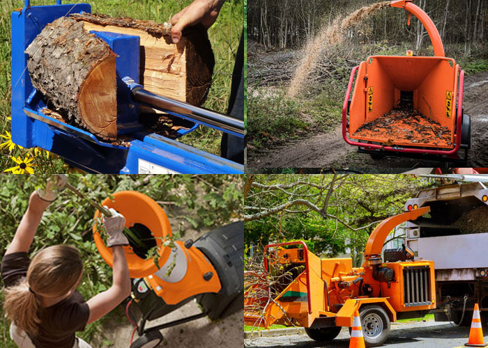 Chippers, Shredders, Log Splitters & Stump Grinders