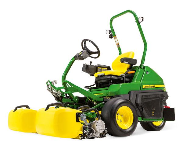 John Deere 2750 E-Cut Hybrid Triplex Ride-On Greens Mower