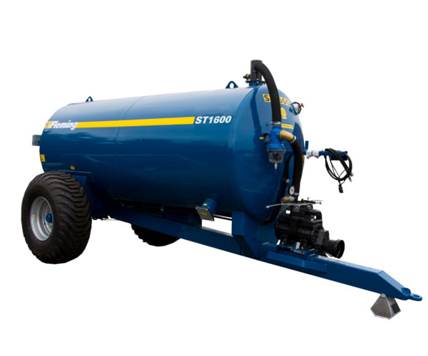 Fleming Single Axle Non-Recessed Slurry Tankers - 1,100-1,600 Gallon