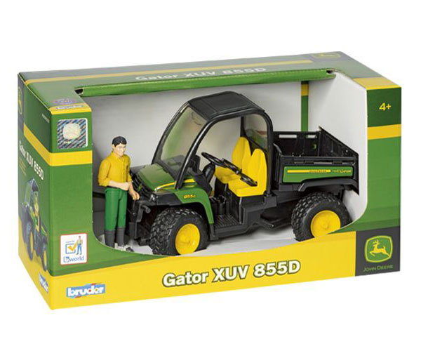 Bruder John Deere XUV 855D Gator & Figure - 1:16 Scale