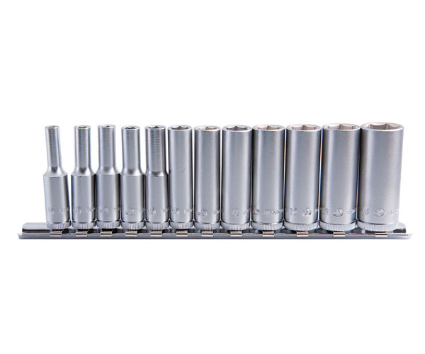 John Deere 1/4" Metric Deep Socket Set - 12 PC