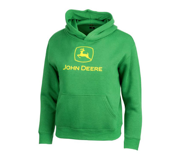 John Deere Green Hooded Sweatshirt - Childs (6-16 Yrs)
