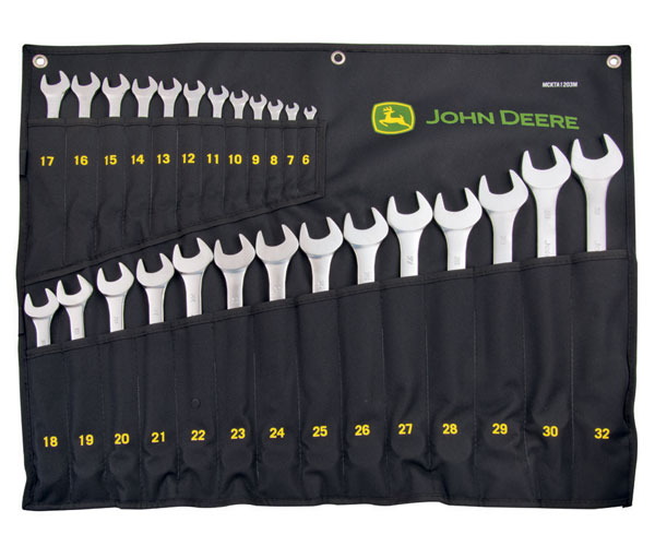 John Deere Combination Wrench Set - 26 PC