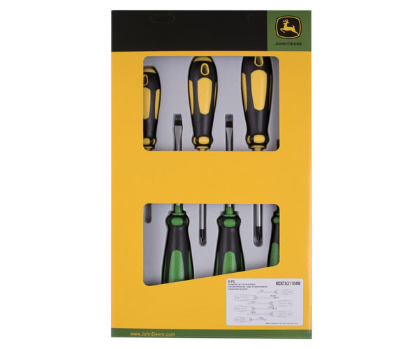 John Deere Screwdriver Set - 6 PC