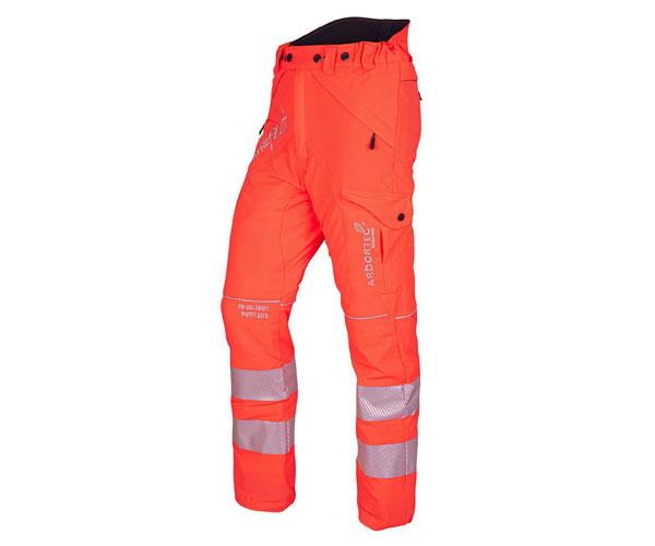 Arbortec Breatheflex Chainsaw Trousers - Design A - Class 1 - Hi-Vis Orange