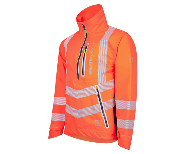 Arbortec BreatheDry Waterproof Smock - Hi-Vis Orange