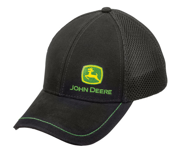 John Deere Cap - Black Mesh - Adults