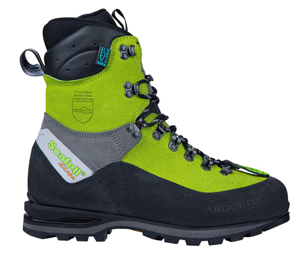 Scafell Lite Chainsaw Boots - Lime Green