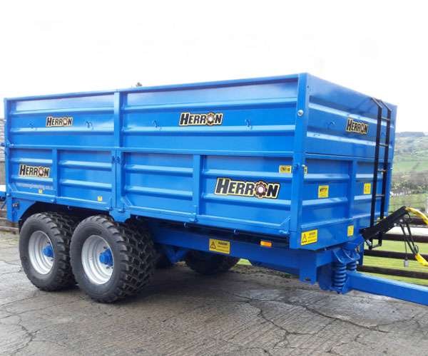 Herron Heavy-Duty Dropside Tipping Trailers - 9-15 Tonne