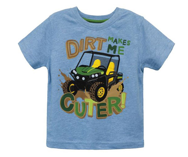 John Deere Gator T-Shirt 'Dirt Makes Me Cuter!' - Childs (2-4 Yrs)