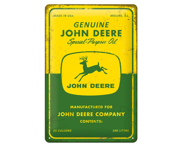 John Deere Vintage Style 'Special-Purpose Oil' Tin Sign