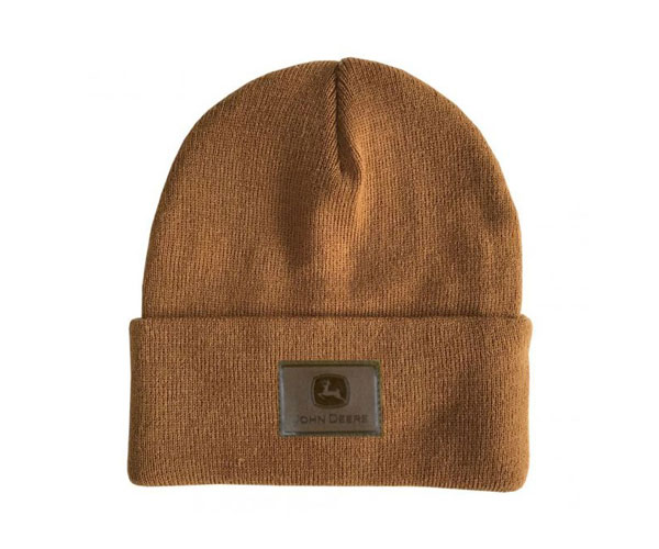 John Deere Beanie Hat - Brown - Adults