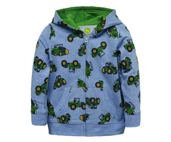 John Deere Tractor Toss Zip Hoodie - Childs (2-4 Yrs)