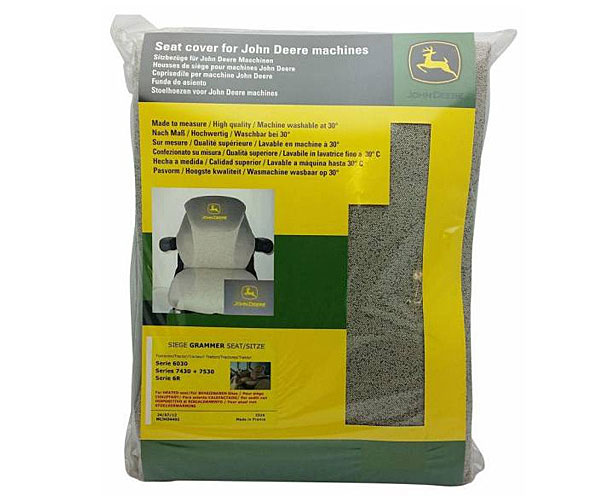 John Deere Tractor Seat Cover - Fabric with Headrest - MCJHD4402