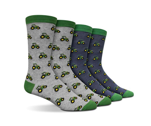 John Deere Tractor Socks - Pack of 2