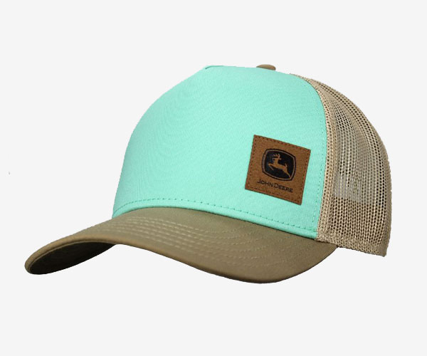John Deere Blue 'Patch' Mesh Cap - Adults