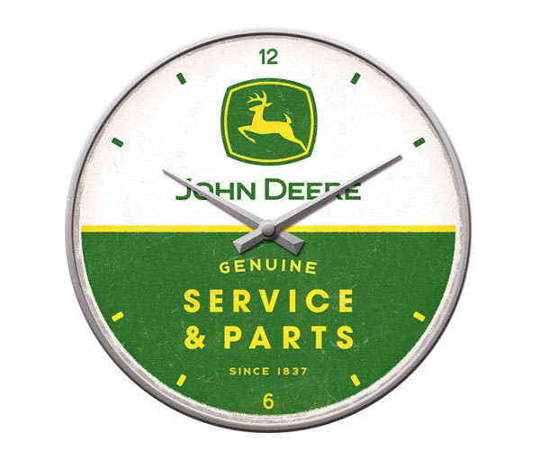 John Deere 'Service & Parts' Wall Clock