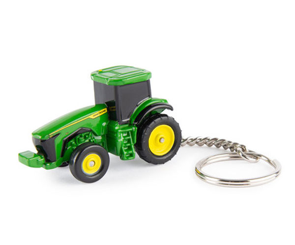 John Deere 8R Tractor Key Chain