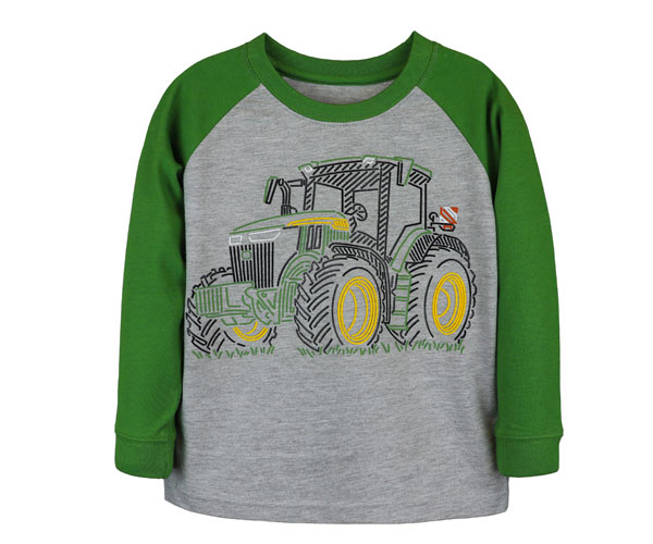 John Deere Hi-Density Tractor Long-Sleeve T-Shirt - Childs (2-4 Yrs)