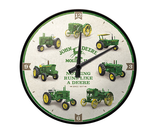 John Deere 'History' Wall Clock