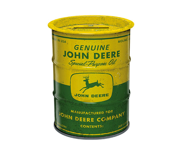 John Deere Oil Barrel Money Box