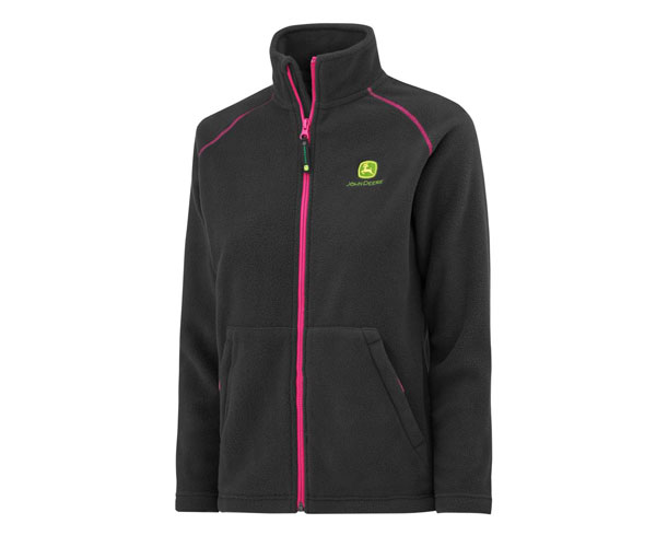 John Deere Field Fleece Jacket - Pink - Childs (2-16 yrs)