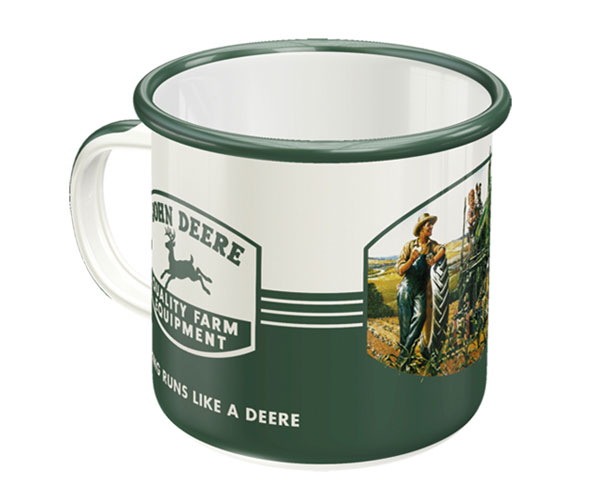 John Deere 'Quality Farm Equipment' Enamel Mug