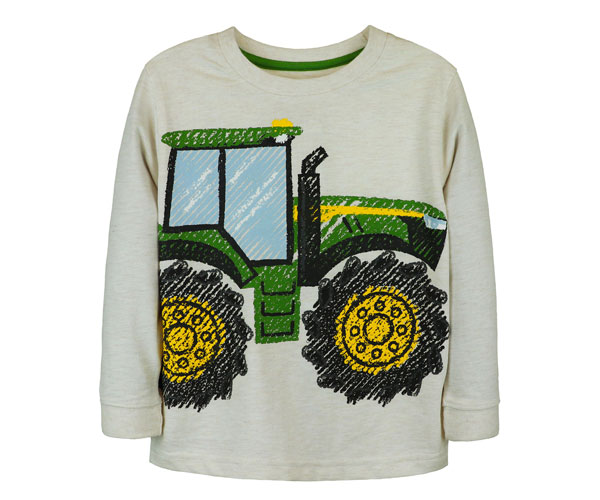 John Deere Scribble Tractor Sweatshirt - Childs (2-4 Yrs)